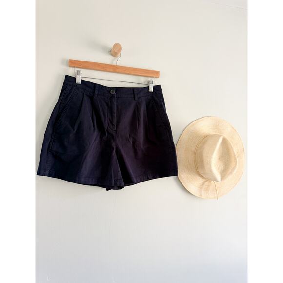 J.Crew | NWT 5" pleated heritage chino short in Navy | Sz 4 - Picture 2 of 11